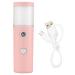 Face Mist Steamer 27ml Facial Handy Sprayer Hydrating Mister USB Rechargeable for Skin Care Beauty Pink Face Mist Steamer111