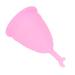 Menstrual Cup Flexible Menstrual Cup Half Moon Steel Silicone Soft for On the Go (Pink)