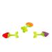 Soft Silicone Fruit-Shaped Baby Teething Toys - Grapes Strawberry & Orange - 3PCs for Infants & Toddlers - Pain Relief Chew Card Multicolor - Buy Online on GoSupps.com