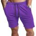 EVERWORTH Men's Casual Training Shorts 2 Pack - Purple/Black, Large | Gym Workout Fitness, Bodybuilding, Running Jogging Shorts - Buy Online on GoSupps.com