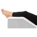 Leg Elevation Pillow with Cooling Gel Memory Foam Top, Post Surgery Leg Rest Pillow High Density Foam Bed Wedge Pillow for Leg & Back Support and Pregnancy - Relieves Knee, Hip and Lower Back Pain White & Grey