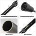 SilteD Non-Slip Walking Stick Black Lightweight Adjustable Aluminum Umbrella Crutches with Comfy Sponge Handle for Elderly Disabled - Buy Online on GoSupps.com
