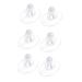 FOMIYES 3 Pairs Insole Gel White Grinding Feet