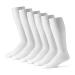 Diabetic Socks for Men - Over the Calf Socks by Physicians' Choice Diabetic Socks - 12-Pack in White - Size 10-13 White 10-13