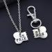 Dog Bone Necklace & Keychain Set | Best Friend Christmas Gifts | Pet Owner Jewelry | Friendship Gift Set - Buy Online on GoSupps.com