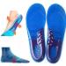 Unisex Orthotic Silicone Gel Insoles | Shock Absorbing Full Length Inserts for Boots & Sports Shoes | Massaging Comfort for Feet | Size S (UK 3-6) - Buy Online on GoSupps.com