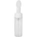 Foaming Bottle with Silicone Brush Head Prevent Water Leakage Convenient Fill Water Round Bottom Press Foaming Pump Transparent Lotion or Facial Cleanser Bottling (100ML) - Buy Online on GoSupps.com