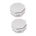 GALPADA Loose Powder Holder 2 Sets Octagonal Loose Powder Box Sponges Makeup Cosmetic Holder Baby Powder Puff Makeup Sponge Holder s Makeup Powder Boxes Cosmetic Rack Abs
