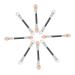 VINTORKY 50pcs Eyeshadow Makeup Brush Eyeliner Eye Spoolie Brush Eyeshadow Brush Kit Pink