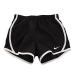 Nike girls Running Shorts 4 Little Kids One Size Black/White