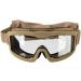 Lancer Tactical AERO 3mm Dual Pane Safety Goggles ANSI Z87.1 Rated - Tan/Clear - Buy Online on GoSupps.com