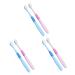 TOVINANNA 6 STK toothbrush Portable for adults adult security safe Dead -of -sure tooth cleaning the safe for pregnant toothbrush child oral fur for teeth caricature bur women pp