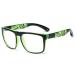 Blue Light Blocking Computer Readers Reading Glasses Anti Eye Strain Sturdy Flat Light Mirror Presbyopic Glasses +250 Green