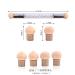 JERCLITY 6pcs Acrylic Ombre Nail Brush Set with Double Head Sponge, Wooden Gel Builder Ombre Brush for Nails Art Design - Brushes-02 - Buy Online on GoSupps.com
