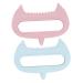 Tovinanna 2 piece acupunctive massage device silicone scalp massager silicone massager handheld head massager massage head tools silicone massage tools scalp massage tools