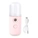 WRITWAA 1Pc Portable Nano Facial Humidifier Spray Rechargeable Skin Moistener for Beauty Spa Yoga and Home Use Handy Cool Mist for Hydration and Refreshing Skin Care