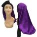 YUPs Long Silk Satin Hair Bonnet for Long Hair - Adjustable with Ties, One Size-L Purple - Buy Online on GoSupps.com