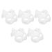 DIYEAH 10pcs Cat Mask Unpainted Masquerade Mask Paper Mache Mask Paper Animal Mask Dance Party Mask