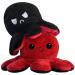 Reversible Octopus Plush - Luxuriously Soft Cute Plushies | Squishmallow Feel | Black Red Mood Octopus Toy - Buy Online on GoSupps.com