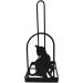 Evelots Kitty Cat Toilet Paper Holder - Free Standing Bathroom Space Saver (Black Metal) - Buy Online on GoSupps.com
