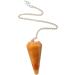 Yellow Calcite Crystal Pendulum Dowsing Dowser Healing Crystals Orgonite Point Scrying Gemstone - Buy Online on GoSupps.com
