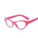 PARWANA Sturdy Cat-Eye Reading Glasses Fatigue Relieve Computer Readers Eyeglasses Flat Light Mirror for Women/Men +100 Rose