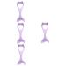MAGICLULU 4pcs Mascara Brush Stickers Eyeliner Stencil Tool Comb Eyeliner Aid Drawing Tool Woman Multifunction