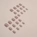 Shop Mouyouglow Short Square Nude Rosa Glaze Press On Nails | Acrylic Fake Nails with Glue | Angular Pink Fingernails Q13 - Perfect for International Shipping - Buy Online on GoSupps.com