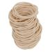 WROLY Hair Bands Hair Bands For Women Ponytail Holders Hair Bobbles Hair Ties 4mm Hairbands Hair Bands For Girls Hair Bobbles Elastic Hair Bands Perfect for Women and Girls (Beige 50-Pcs) 50-Hair Bands (Beige)