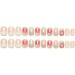24Pcs/Set Press On Nails Short cute and Pure desire pearl long diamond bunny exploding powder blusher False Nails Acrylic Fake Nails Full Cover Nails Manicure Press on nails for Women and Girls - Buy Online on GoSupps.com