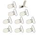 JINIU Metal Clips Men Suspender Heavy Duty Bed Sheet Straps Holder Fasteners Clips for Making Holders Clips Toy 10pcs Clips Per Pack