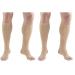 Truform Surgical Stockings 18 mmHg Compression for Men and Women Knee High Length Open Toe Beige 2X-Large (Pack of 2)