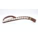 BRIDLERY Browband Stunning White Cognac Warmblood