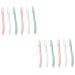 Healvian 12pi ces Tondeuse Sourcils Rasoir Sourcils Multifonctionnel pilation Pr cise Pour Visage Et Cou Kit Pratique
