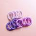 Canjoyn 10 Pcs Pink Rubber Spiral Hair Ties - No Crease Coil Hair Bands for Women with Thick Hair - Buy Online on GoSupps.com