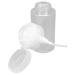 FOMIYES Clear Pump Press Bottle Plastic Sample Containers Empty 120ml Travel Jar Refillable Cosmetic Bottle for Creams Lotions Body Scrub Butter