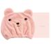 WOIWO Super Soft Microfiber Bath Towel Hat Hair Quick Drying Towel Hat Cute Cartoon Pattern Ultra Absorbent Dry Hair Hat -Pink