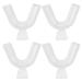 AMZLORD Pack of 4 Moldable Large Mouthguards for Teeth Grinding Bruxism Sport Aetic Orthodontic Br Set Custom Fit Dental Retainer Tray
