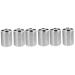 Garneck 6 STK toothbrush holder Organizer for toothbrush racks container for toothbrush cups shared toothbrush stand Pencil stand Electrically stainless steel lovers metal silverx3stk 9x6x6cmx3pcs