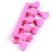 Behind Finger Toe Spreader Foam Disposable Nail Toe Separators Nail Art Pedicure Manicure Tools Pink 20pcs