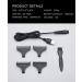 USB Rechargeable Electric Hair Trimmers for Men - Cordless Hair Clipper and Beard Trimmer Kit - Buy Online on GoSupps.com