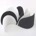 Chris.W 1/2 Covered Set-in Shoulder Pads Sewing Foam Pads - 4 Pairs Medium (2 White + 2 Black) for Blazer, T-Shirt, Clothes - Buy Online on GoSupps.com