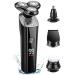 GeRRiT Electric Shaver for Men Rechargeable 4 in 1 Rotary Razors Beard Trimmer Face Shavers Waterproof Wet & Dry Cordless