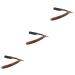 Angoily 3pcs Razor Shaving Razor Made of Metal Safe Razor Man Wooden Manual
