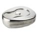 Stainless Steel Bedpan with Lid Stainless Steel Bed Pans for Elderly Smooth Contoured for Male Female Bed-Bound Patient Personal Care