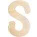 Large Wooden Letters 30cm Wooden Letter for Crafts Children's Names Capital Alphabet 5mm Thick Unfinished MDF Wood Slices Nursery Wall Hanging Art Sign Board Painting Home Decor (S)
