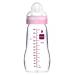 MAM Organic Garden Glass Bottle 260 ml - Heat & Temperature Resistant Baby Bottle - Sucker 2 Mean Flow - Candy Color - Ideal for 2 Months+ - Buy Online on GoSupps.com
