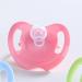 Xinsany Baby Silicone Pacifier with Hygienic Cap - Butterfly Shape, Animal Pattern, 4 Round Head Pink - Buy Online on GoSupps.com