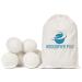 Set of 6 Extra Large 100% Organic New Zealand Wool Dryer Balls by WoolDryer Plus | Once you go wool you'll never go back.