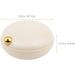 Garneck Travel Pill Organizer - Portable Daily Pill Case for Outdoor Travel - Warm Porcelain White - Buy Online on GoSupps.com
